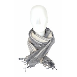 Foulard Hannah  gris/blanc - Dana Esteline