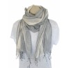 Foulard Hannah  gris/blanc - Dana Esteline