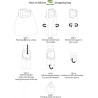 Sac cabas pliable vert Animaux de la foret – Eco Chic