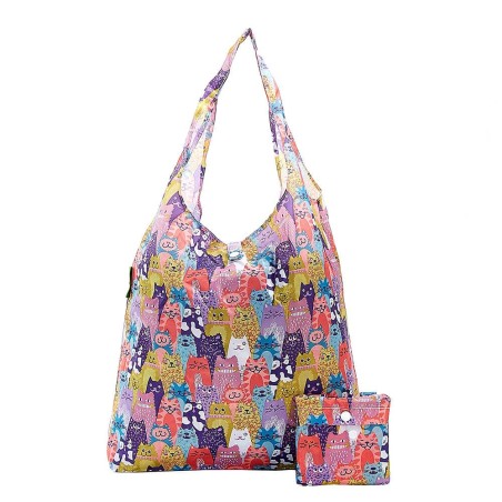 Sac cabas pliable "Chats" – Eco Chic
