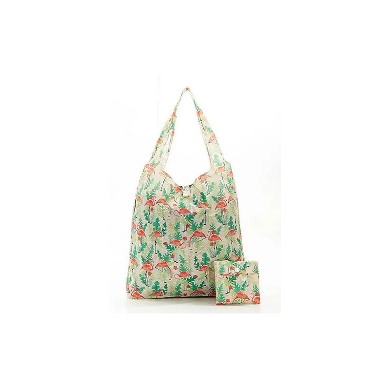 Sac cabas pliable "Flamants" – Eco Chic