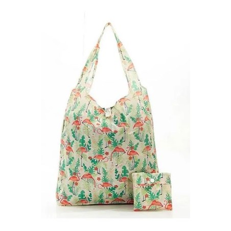 Sac cabas pliable "Flamants" – Eco Chic