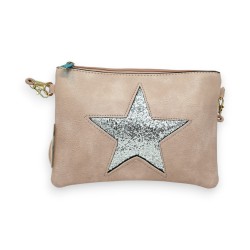 Pochette beige avec étoile...