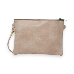 Pochette beige avec étoile pailletée
