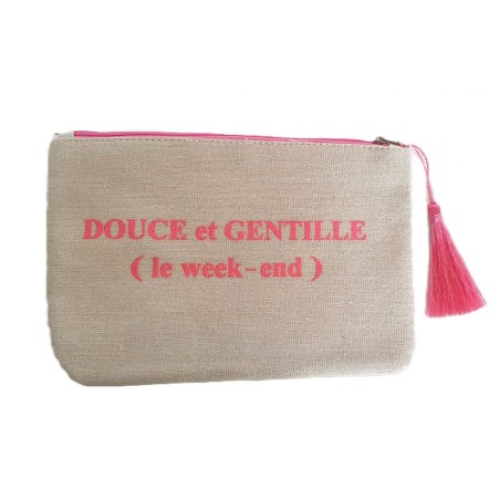 Pochette plate message "Douce et Gentille (Le Week-end)"