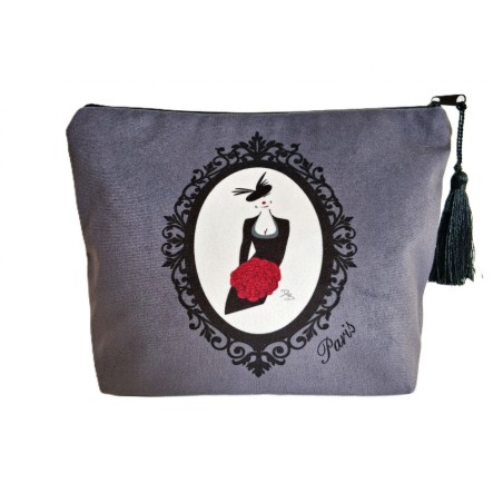 Pochette moyenne Grise "La vie en Do"