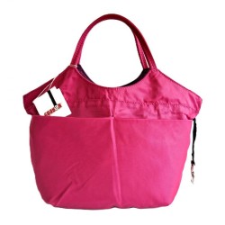 Petit Sac trapèze "Bonbon" Coaban Violet réversible rose