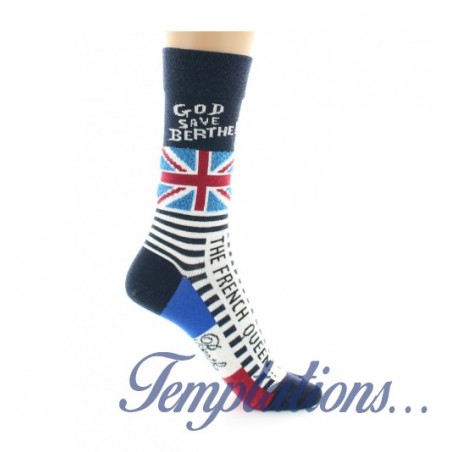 Chaussettes femme "God Save Berthe"