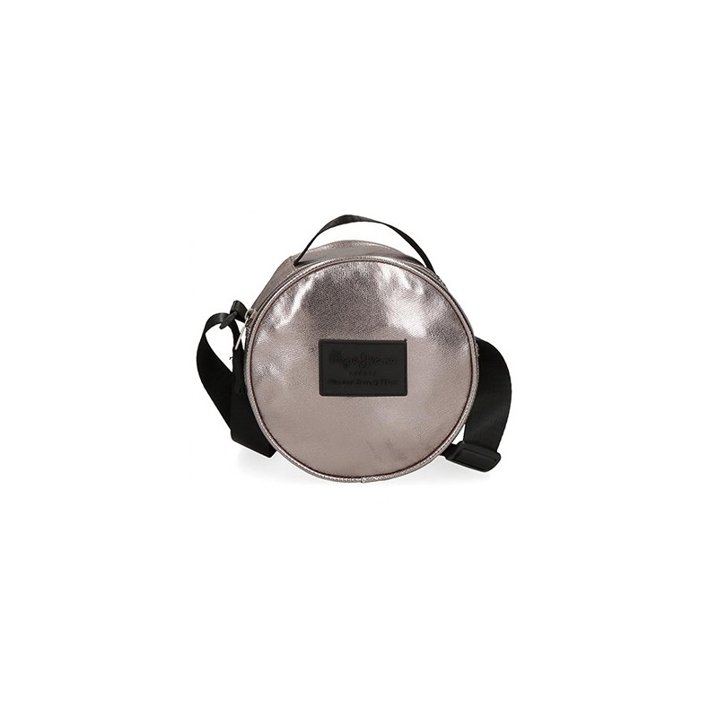 Sac bandoulière rond April gris bronze – Pepe Jeans