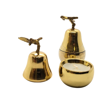 Porte-lumignon poire en métal- D.L.& Co