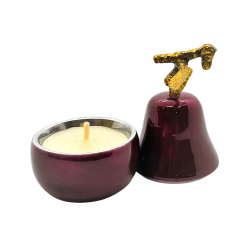 Porte-lumignon poire en métal- D.L.& Co