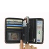 ÖGON Smart Wallets orange Portefeuille femme en aluminium matelassé