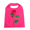 Sac à provisions Rose pliable en forme de rose.