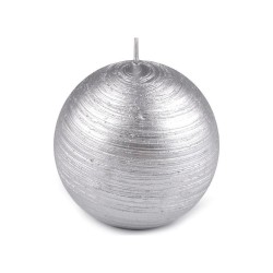 Bougie Boule 10 cm soie...