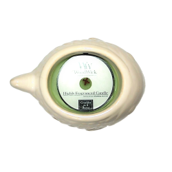 Bougie Woodwick  Fougere céramique poisson