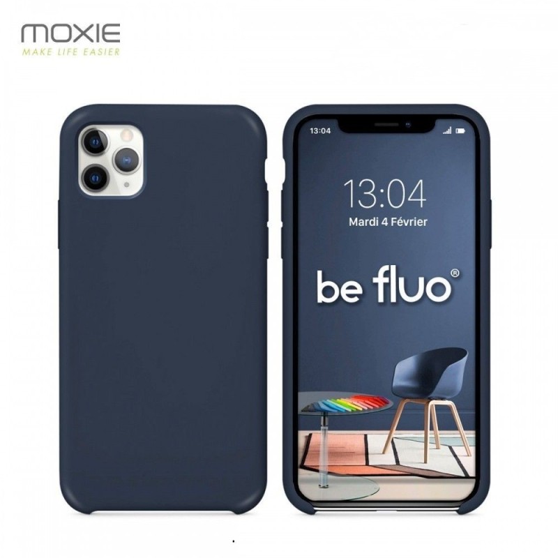 Coque iPhone 11 Pro BeFluo Bleu Marine - Moxie