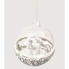 Suspension boule en verre renne et sapin - Dekoratief