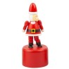 Figurine poussoir de Noël en bois