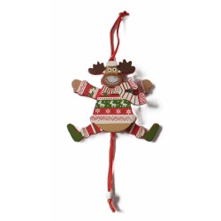 Pantin Renne Rudolph de noël en bois - Dekoratief