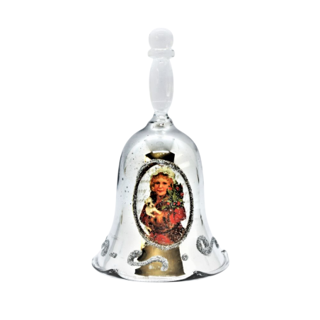Cloche de noel argentée  – Dekoratief