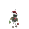 Décoration de noël à ressort Oiseau avec bonnet