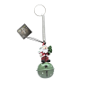 Décoration de noël ressort grelot en métal avec personnage