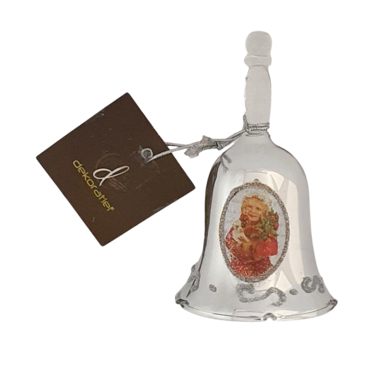 Cloche de noel argentée  – Dekoratief