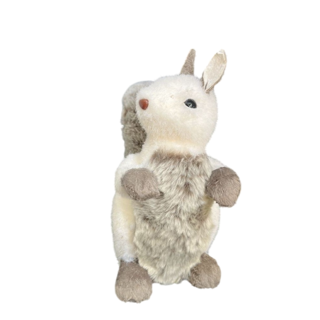 Écureuil peluche en paille pailleté