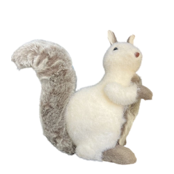 Écureuil peluche en paille pailleté