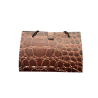 Sac cadeau origami imitation cuir crocodile – Rouille