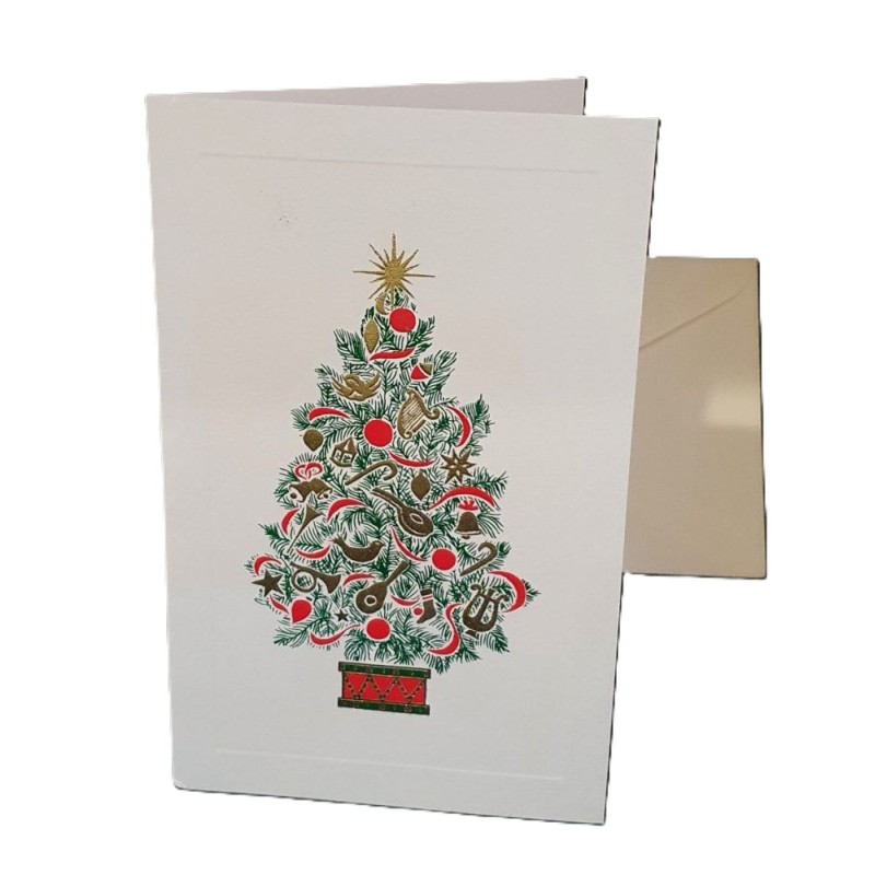 Carte double de noël "Sapin vert" - Rossi