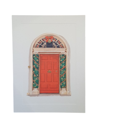 Carte double de noël "Porte rouge festive " - Rossi