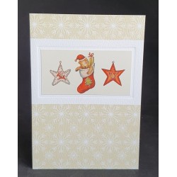 Carte de Noël double "Botte...