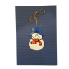 Carte double de Noël « Bonhomme de neige »