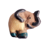 Miniature en céramique – Éléphant trompe relevée