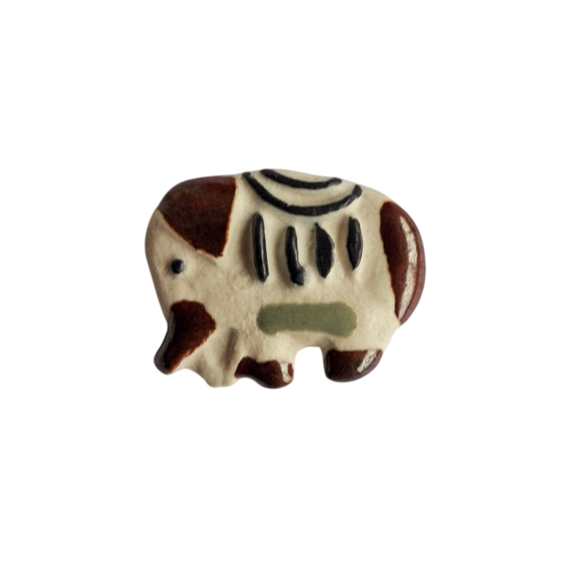 Miniature en céramique – Éléphant de parade