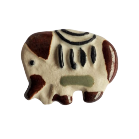 Miniature en céramique – Éléphant de parade