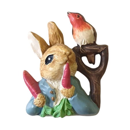 Bouton JHB -  Pierre le lapin - "Béatrix Potter"