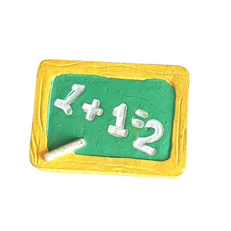 Bouton JHB - "Ardoise jaune et verte"