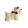 Miniature en céramique – Chien Scottish blanc