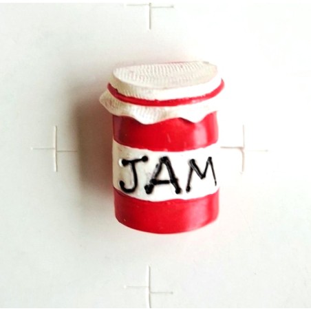 Bouton JHB - "Pot de confiture rouge"