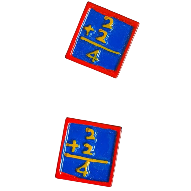 Bouton JHB - Ardoise bleu x 2