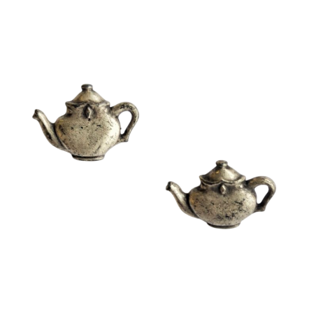 Bouton en métal JHB "Théière"