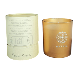 Bougie Manala parfumée avec Bijou - Doré Shaolin Sérinity