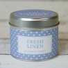 Boite Métallique Fresh Linen - The Country Candle