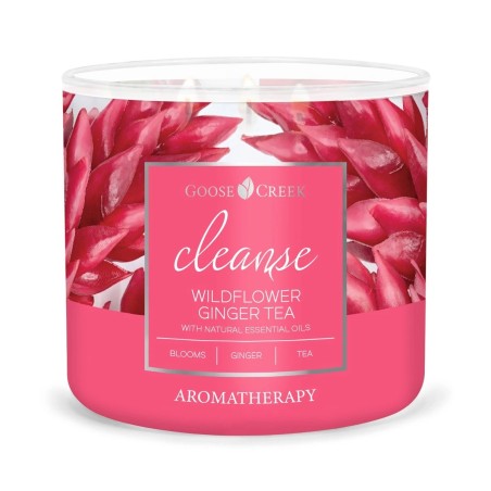 Bougie 3 mèches Cleanse - Wildflower Ginger Tea /Thé Au Gingembre & Fleurs Sauvages  – Goose Creek
