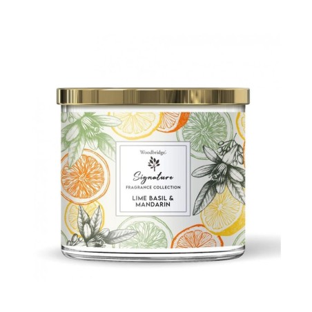 Bougie 3 mèches Lime Basil & Mandarin -Woodbridge