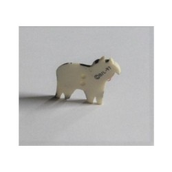 Bouton JHB "Vache marron"