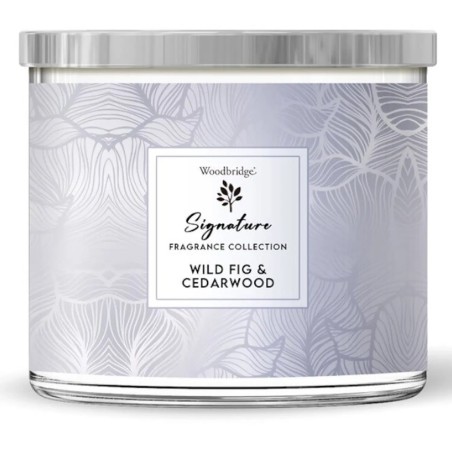 Bougie 3 mèches Wild Fig & Cedarwood - Woodbridge