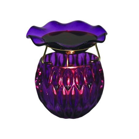 Brûle-parfum Boule en verre violet - Village Candle